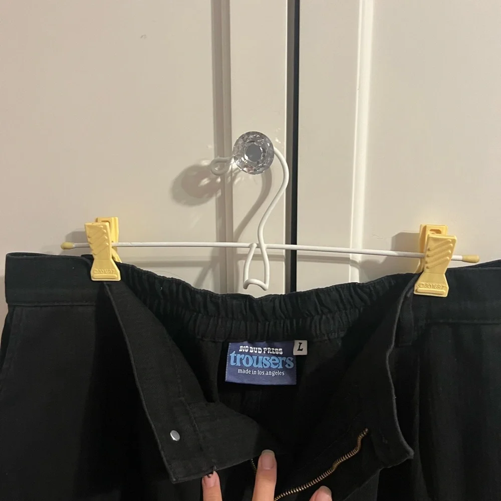 Big Bud Press Black Trousers with Gold Zipper - Picture 4 of 5